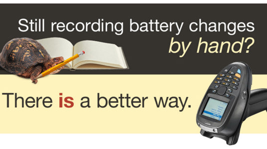 Still recording battery changes by hand? There is a better way.